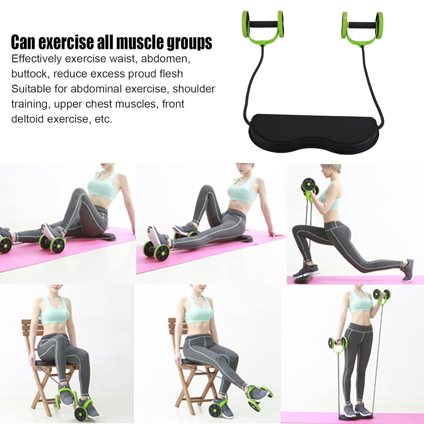 5 Mins Home Exercise With Roller Wheel