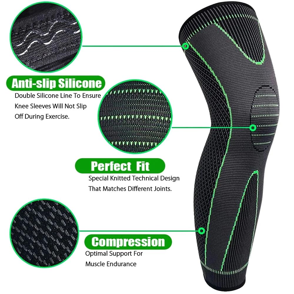 Pain Relief Compression knee And Calf Support