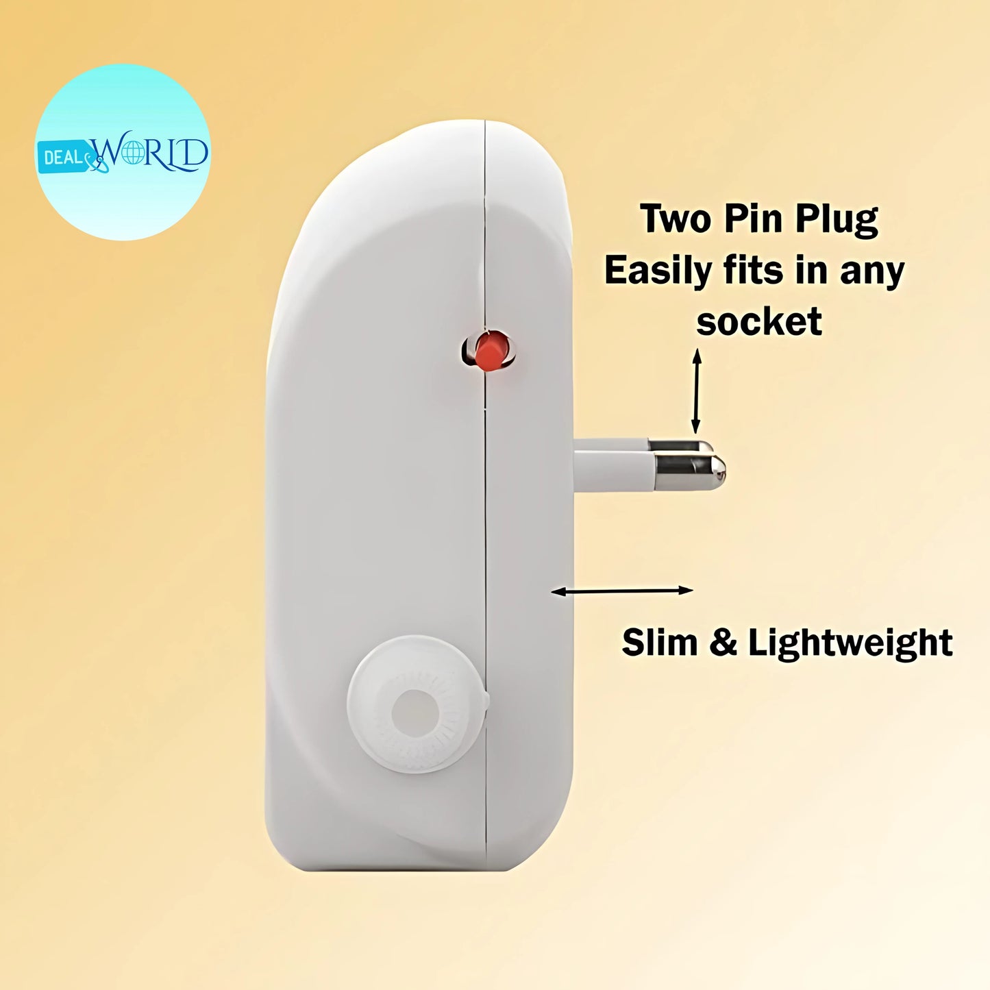 Dealworld 35 in 1 mantra chanting device white slim plug in unit with two pin plug and volume knob