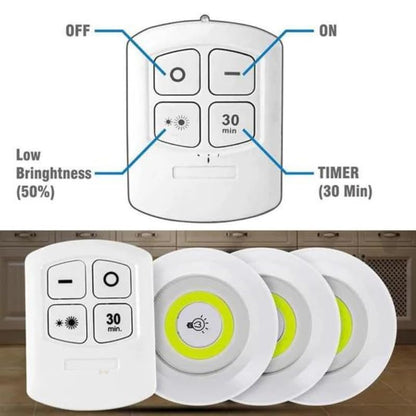 Wireless Under Cabinet LED Night Lights (3pcs)