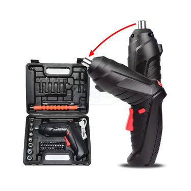 Cordless Drill & Screwdriver Set (46 Pcs)