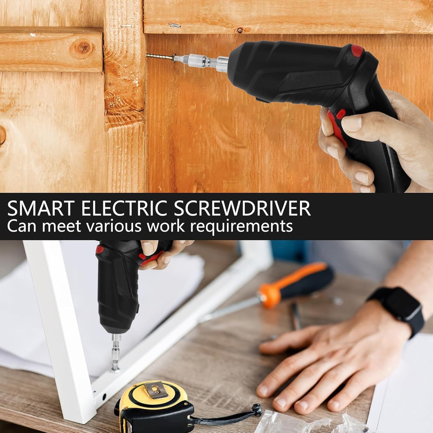 Cordless Drill & Screwdriver Set (46 Pcs)