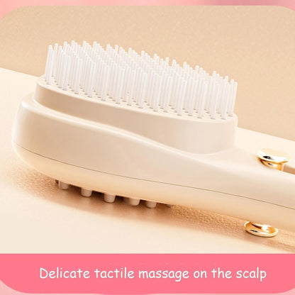 2 in 1 Self Cleaning Telescopic Anti Static Hair Brush and Styling Comb