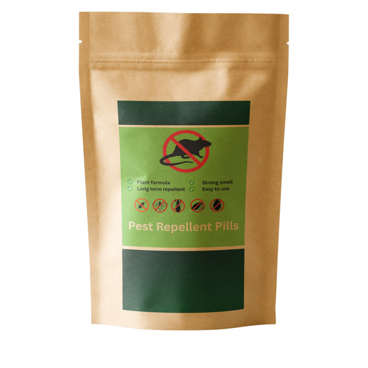 Dealworld natural rat repellent balls in eco-friendly brown resealable pouch for pest control