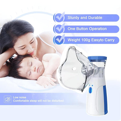 Portable Mesh Nebulizer for Adults & Kids