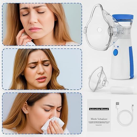 Portable Mesh Nebulizer for Adults & Kids