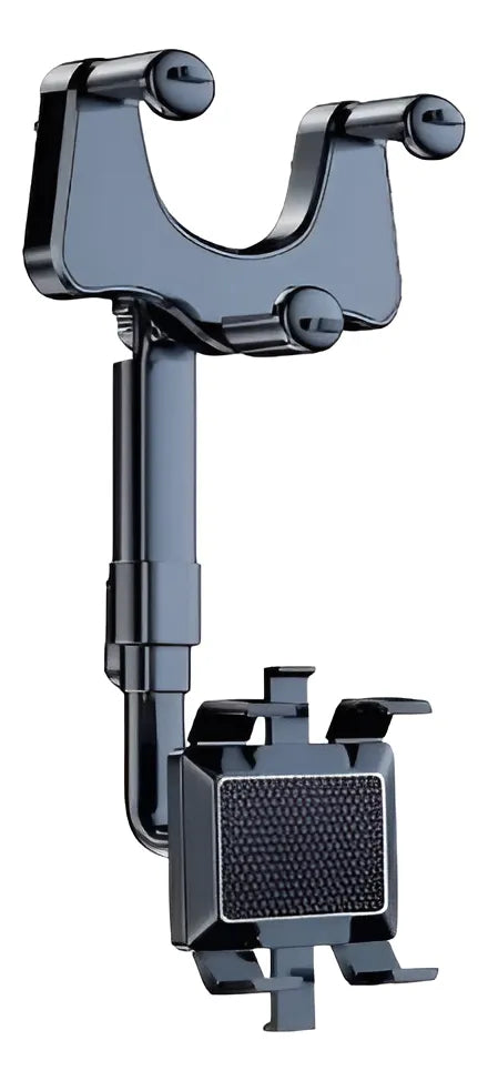 Dealworld 360 degree car phone mount adjustable headrest holder with telescopic arm and rubberized cradle grip