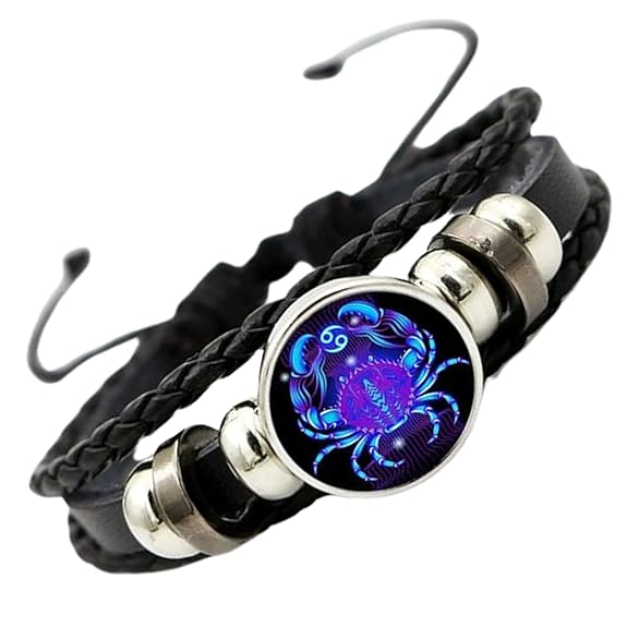 Zodiac Leather Astrology Bracelet